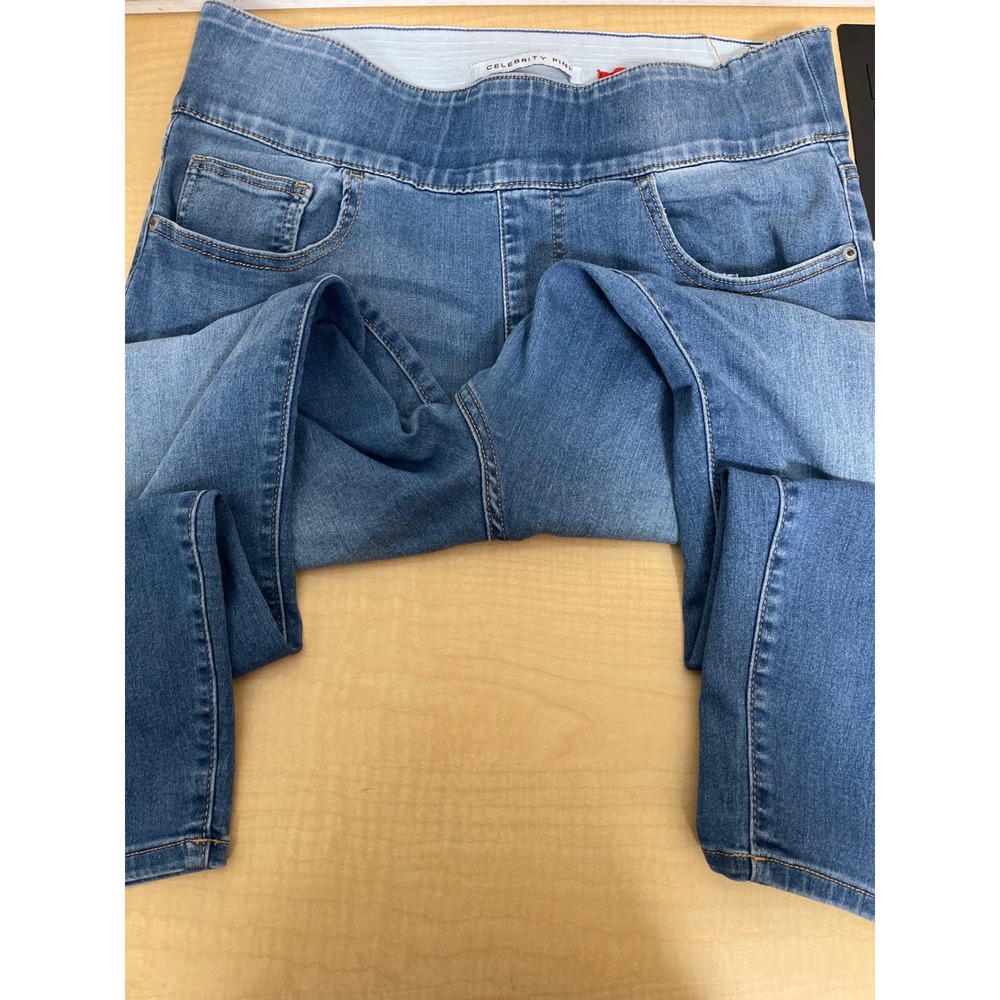 Celebrity Pink The Piece Pull On Skinny Jeans Medium Wash Plus Size 1X High Rise
